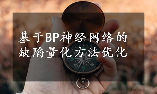 基于BP神经网络的缺陷量化方法优化