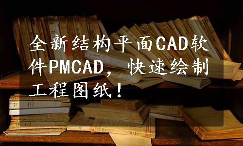 全新结构平面CAD软件PMCAD，快速绘制工程图纸！