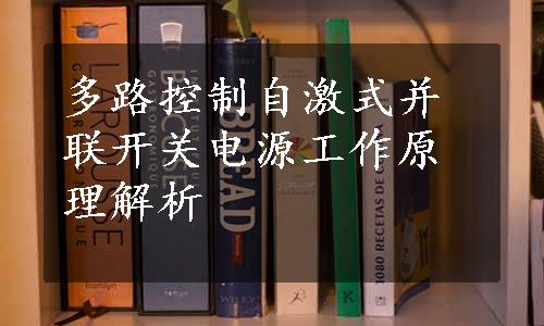 多路控制自激式并联开关电源工作原理解析