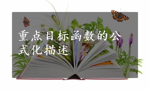 重点目标函数的公式化描述