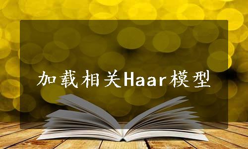 加载相关Haar模型