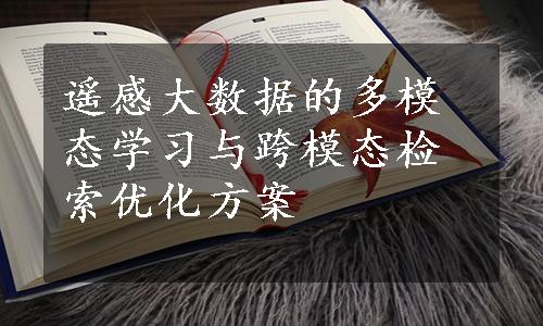 遥感大数据的多模态学习与跨模态检索优化方案