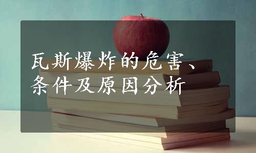 瓦斯爆炸的危害、条件及原因分析