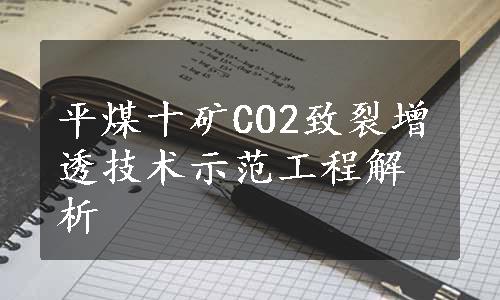 平煤十矿CO2致裂增透技术示范工程解析