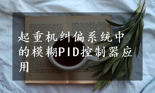 起重机纠偏系统中的模糊PID控制器应用