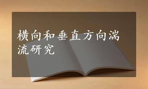 横向和垂直方向湍流研究