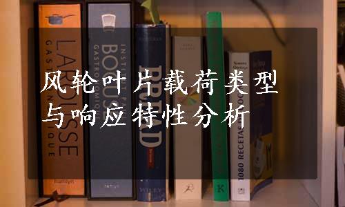 风轮叶片载荷类型与响应特性分析