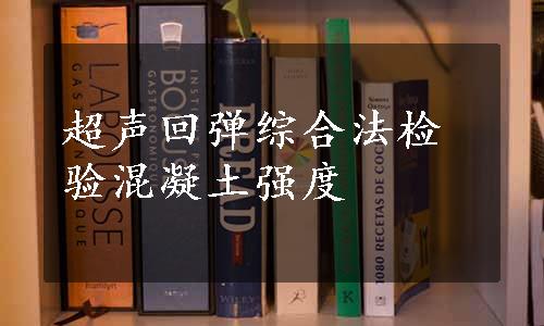 超声回弹综合法检验混凝土强度