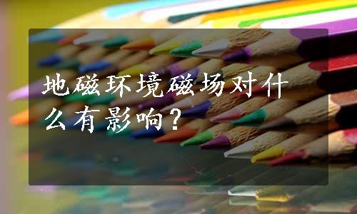 地磁环境磁场对什么有影响？