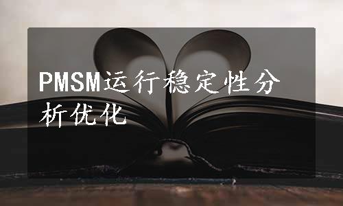 PMSM运行稳定性分析优化