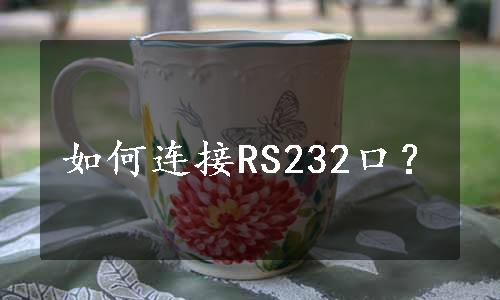 如何连接RS232口？