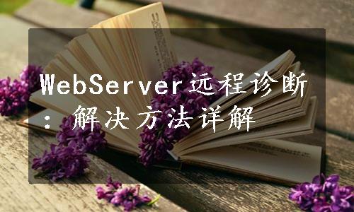 WebServer远程诊断：解决方法详解