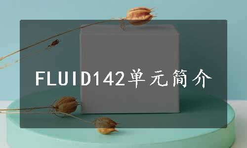 FLUID142单元简介