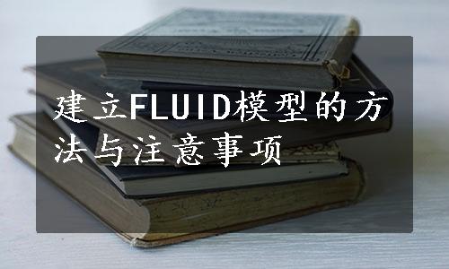 建立FLUID模型的方法与注意事项