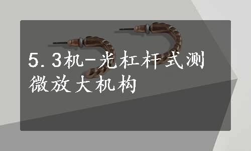 5.3机-光杠杆式测微放大机构