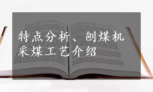 特点分析、刨煤机采煤工艺介绍