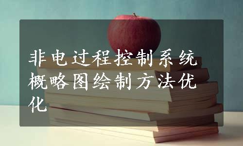 非电过程控制系统概略图绘制方法优化