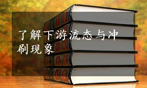 了解下游流态与冲刷现象