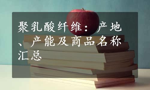 聚乳酸纤维：产地、产能及商品名称汇总