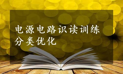 电源电路识读训练分类优化