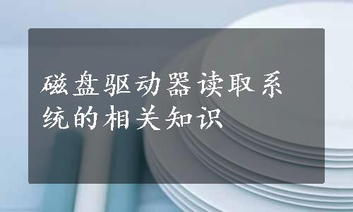 磁盘驱动器读取系统的相关知识