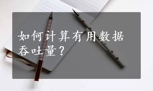 如何计算有用数据吞吐量？