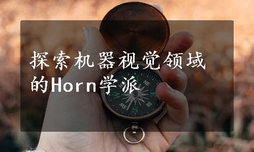 探索机器视觉领域的Horn学派