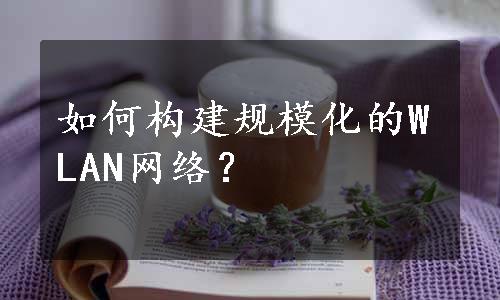 如何构建规模化的WLAN网络？