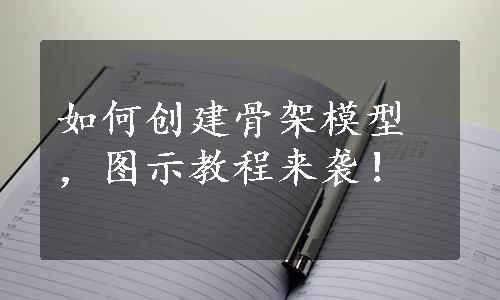 如何创建骨架模型，图示教程来袭！