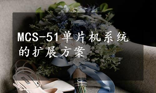 MCS-51单片机系统的扩展方案