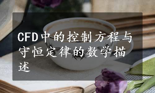 CFD中的控制方程与守恒定律的数学描述