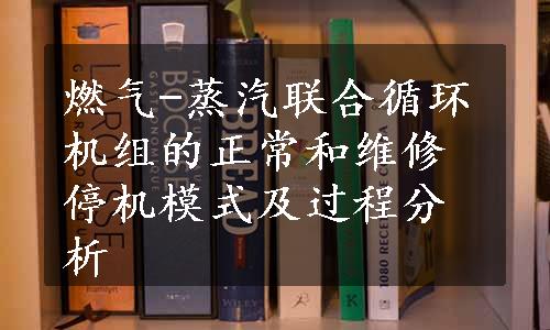 燃气-蒸汽联合循环机组的正常和维修停机模式及过程分析