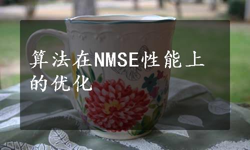 算法在NMSE性能上的优化