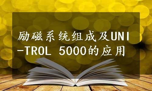 励磁系统组成及UNI-TROL 5000的应用