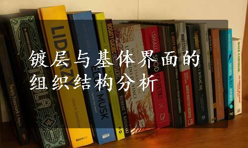 镀层与基体界面的组织结构分析