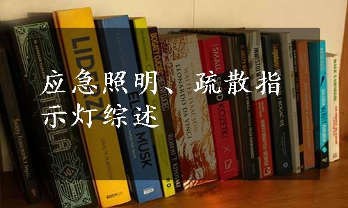 应急照明、疏散指示灯综述