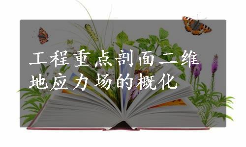 工程重点剖面二维地应力场的概化