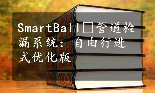 SmartBall®管道检漏系统：自由行进式优化版