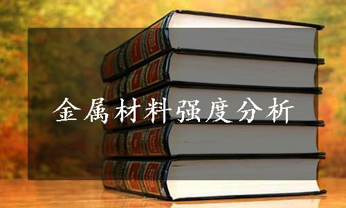 金属材料强度分析