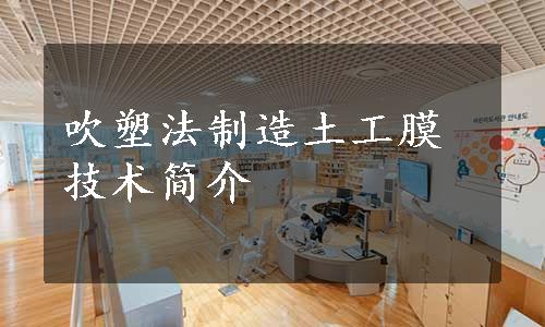 吹塑法制造土工膜技术简介