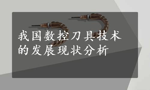 我国数控刀具技术的发展现状分析