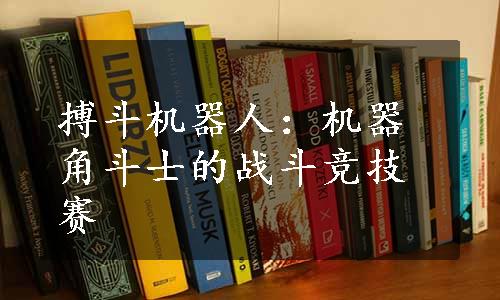 搏斗机器人：机器角斗士的战斗竞技赛