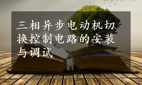 三相异步电动机切换控制电路的安装与调试