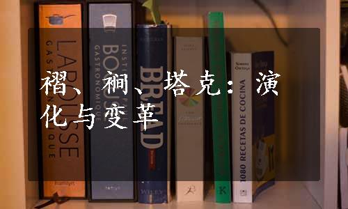 褶、裥、塔克：演化与变革