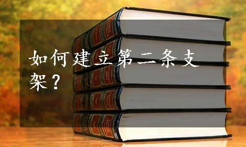 如何建立第二条支架？