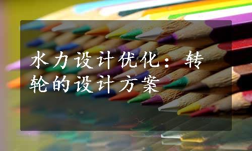 水力设计优化：转轮的设计方案