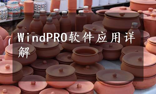 WindPRO软件应用详解