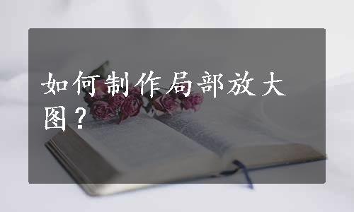 如何制作局部放大图？