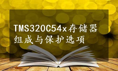 TMS320C54x存储器组成与保护选项