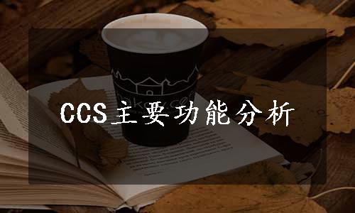 CCS主要功能分析